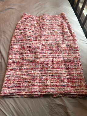 Multicolor Textured Women's J Crew No. 2 Pencil Skirt